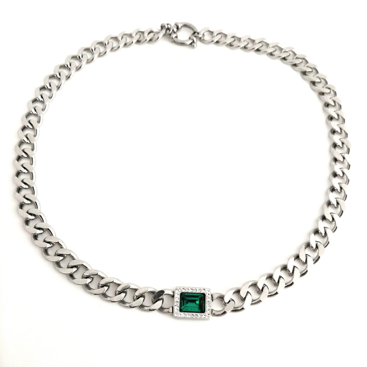 Scale Emerald Necklace