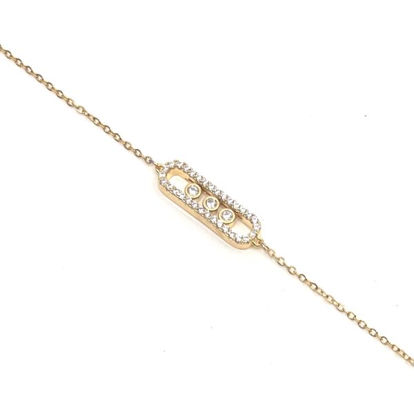 Βραχιόλι με πέτρες zircon