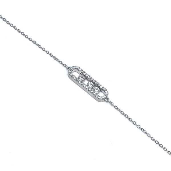 Βραχιόλι με κινούμενες πέτρες zircon