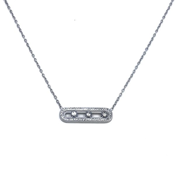 Κολιέ με κινούμενες πέτρες zircon