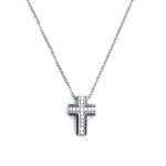 Σταυρός με αλυσίδα και πέτρες zircon
