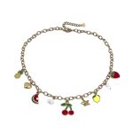 Κολιέ καλοκαιρινό & charms φρούτα