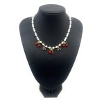 Κολιέ καλοκαιρινό πέρλες & charms κεράσια