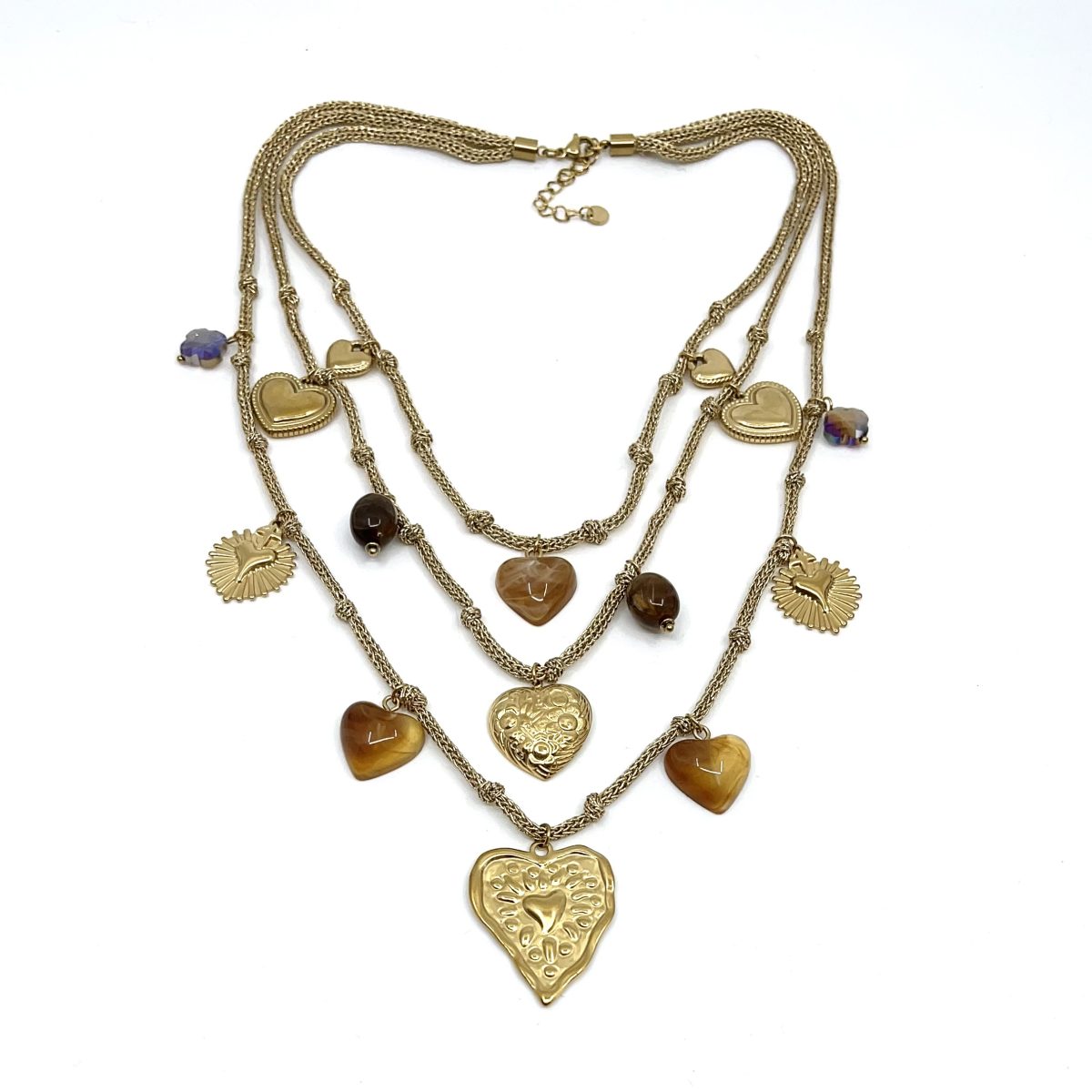 Layering κολιέ με charms
