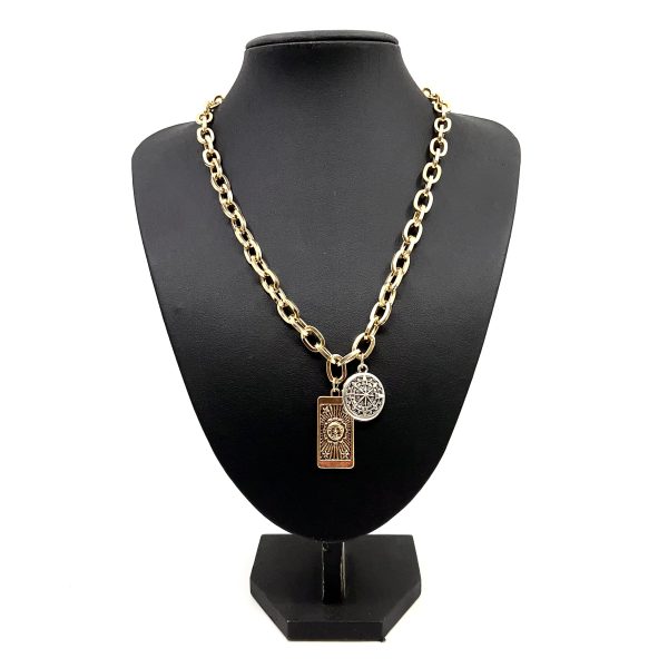 Κολιέ με charms faux bijoux